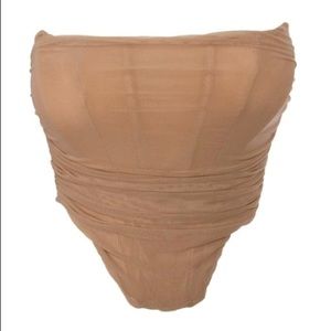 Nude corset with boning